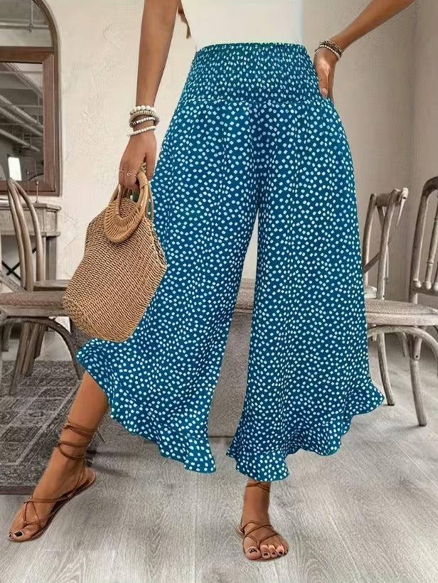 🌓Last Day 49% OFF👖Women's Flowy High Waist Wide-Leg Pants – Slimming, Comfy & Chic🌺