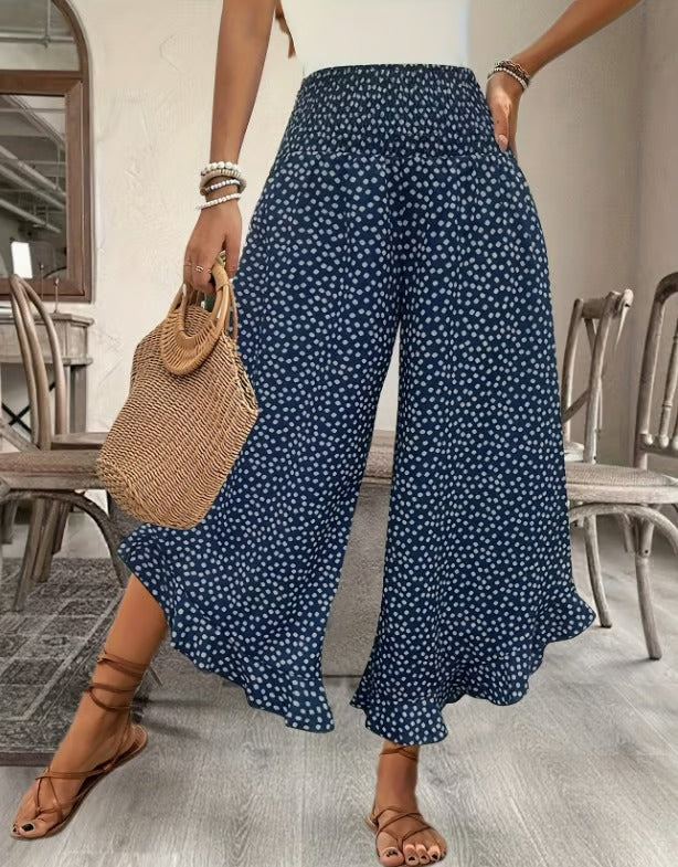 🌓Last Day 49% OFF👖Women's Flowy High Waist Wide-Leg Pants – Slimming, Comfy & Chic🌺