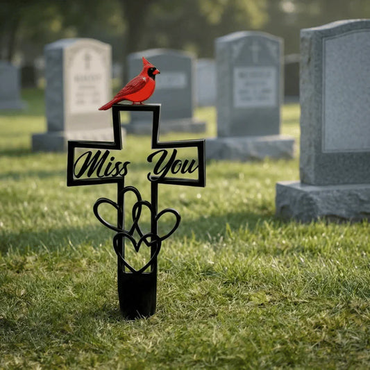 🐦Metal Cemetery Memorial Plaque for Remembrance✝️