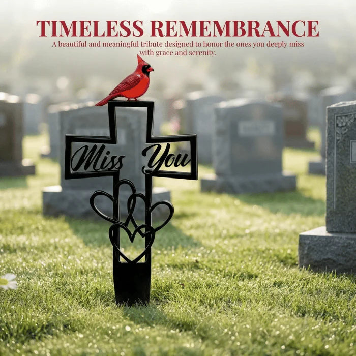 🐦Metal Cemetery Memorial Plaque for Remembrance✝️
