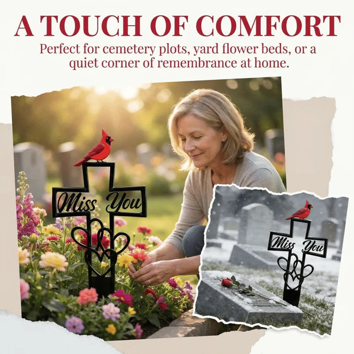 🐦Metal Cemetery Memorial Plaque for Remembrance✝️