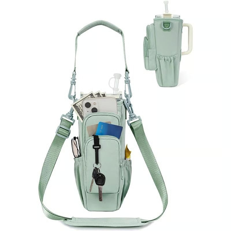 🔥Water Bottle Carrier Bag for 40oz Tumbler – Insulated Crossbody Holder