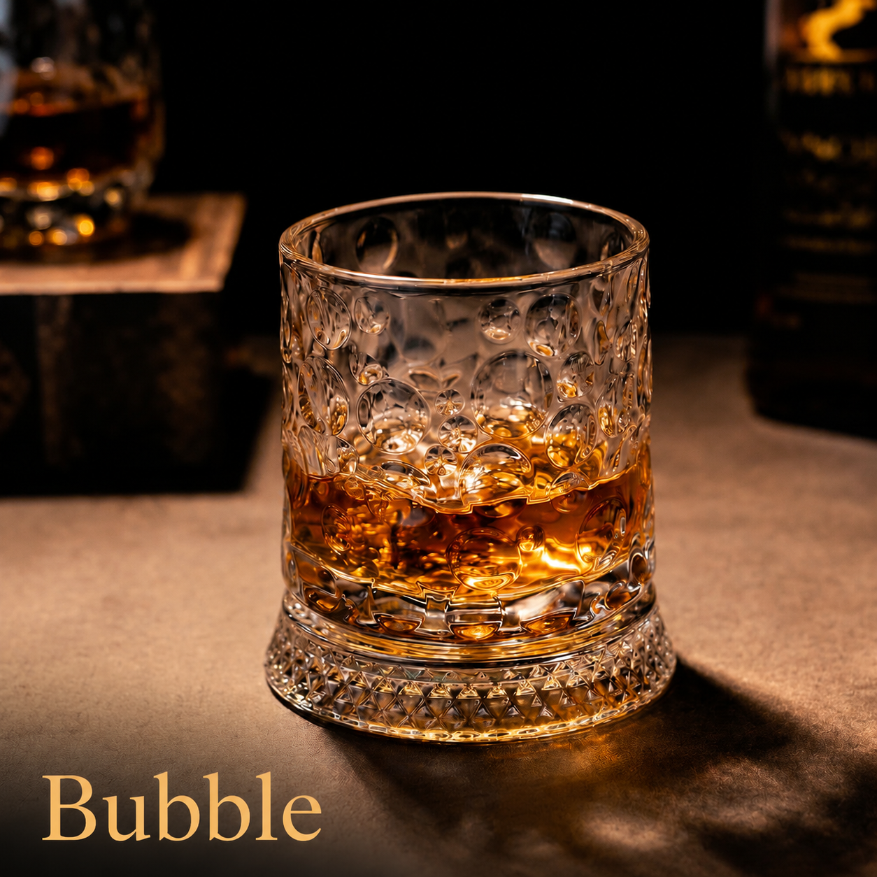 Luxury Spinning Crystal Whiskey Glass, Perfect for Halloween Parties, Thanksgiving & Christmas Gift Set
