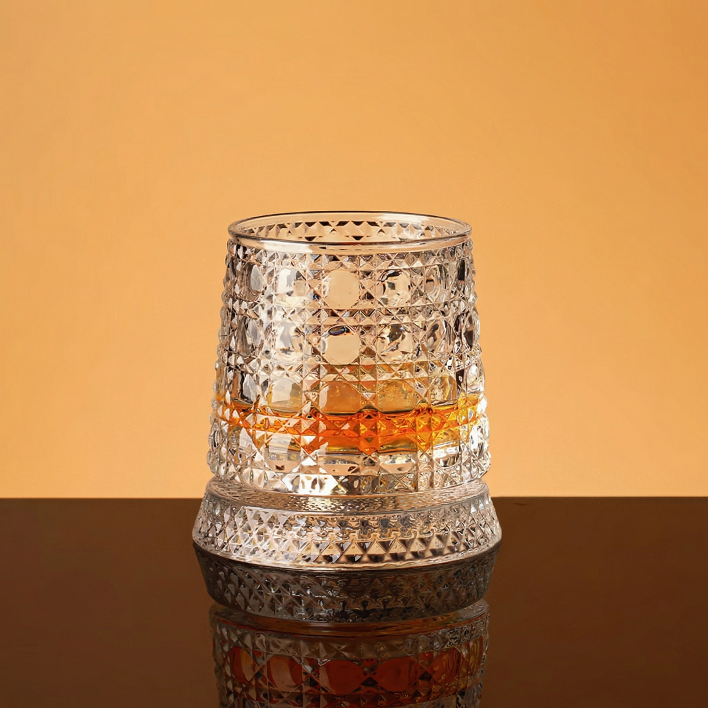 Luxury Spinning Crystal Whiskey Glass, Perfect for Halloween Parties, Thanksgiving & Christmas Gift Set