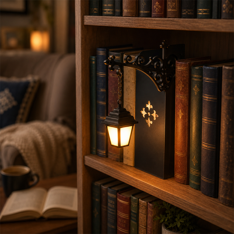Bookshelf Lantern Light - Halloween Gifts for Book Lovers